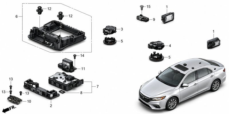 34260-31A-H01 Luggage Compartment Light Assembly / Trunk Light (Applicable to Honda NS1)