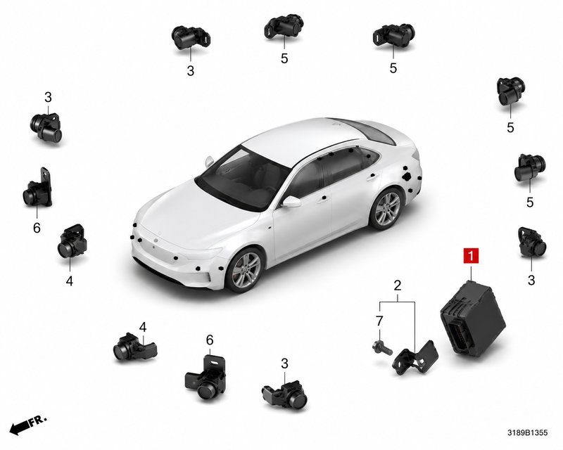 39670-31A-H01 Parking Sensor Control Unit / Back Radar Control Unit (Applicable to Honda NS1)