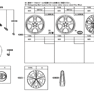 426110R510 Disc Wheel (Applicable to Toyota bZ4X)