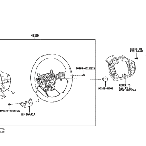 451000R310C0 Steering Wheel Assembly (Applicable to Toyota bZ4X)