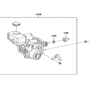470500R090 Brake Booster with Master Cylinder Assembly (Applicable to Toyota)