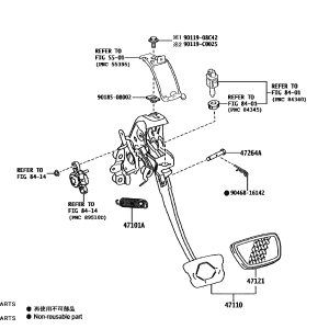 471100R191 Brake Pedal Support Assembly (Applicable to Toyota bZ4X)