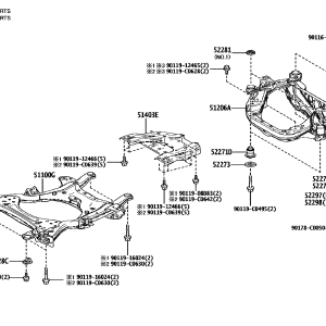 511000R041 Front Frame Assembly (Applicable to Toyota bZ4X)