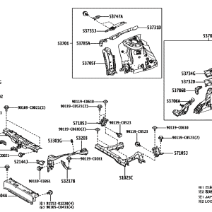 520810R010 Front Bumper RH Side Support Sub-Assembly (Applicable to Toyota)