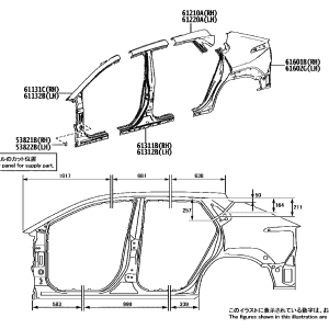 538210R090 Front Fender Rear RH Support (Applicable to Toyota bZ4X)