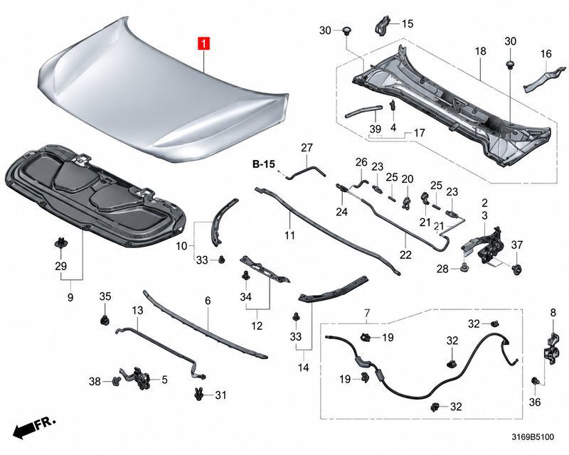 6010031AH00ZZ Hood / Bonnet (Applicable to Honda NS)