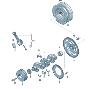 06K105101G Crankshaft - Suitable for Audi A7L - JLL Auto Parts