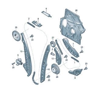 06K109158CB Timing Chain - Suitable for Audi A7L - JLL Auto Parts