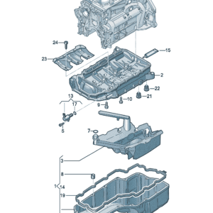 06L103598AD Lower Oil Pan - Suitable for Audi A7L - JLL Auto Parts