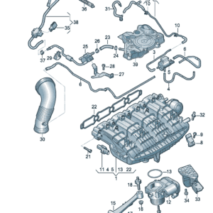 06L133201DS Intake Pipe - Suitable for Audi A7L - JLL Auto Parts