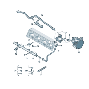 06Q127025Q fuel pump for Audi A7L - JLL Auto Parts