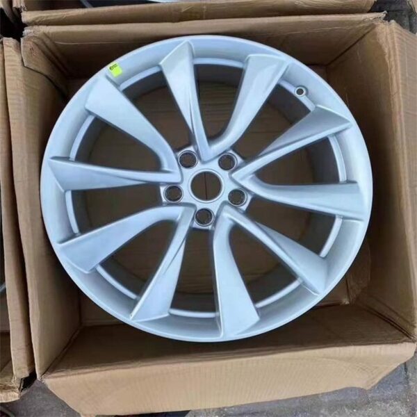 1044264-00-A Steel Wheel (19-inch, New Silver Fully Painted) - Suitable for Tesla Model 3 - Imagen 2