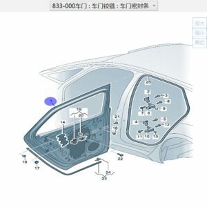 10D833055 Rear Left and Rear Right Doors - Suitable for SAIC Volkswagen ID.3