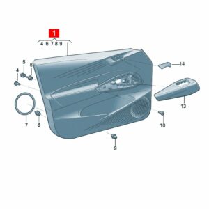 10D867011A Door Trim Panel - Suitable for SAIC Volkswagen ID.3