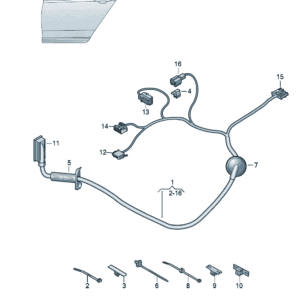 10D971693A Door Wiring Harness - Suitable for SAIC Volkswagen ID.3