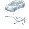 10D972295, 10D972296 Adapter Connection Door Handle Wiring Harness - Suitable for SAIC Volkswagen ID.3