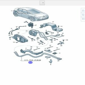 11D971531A High Voltage Charging Harness for Charging Socket