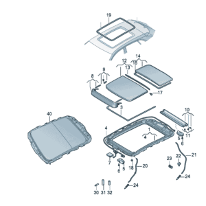 11G877049B Frame suitable for Audi Q4e Tron - JLL Auto Parts