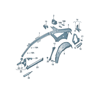 14A809113, 14A809114 Seat Belt Reinforcement - Suitable for Volkswagen ID7
