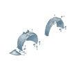 14A809957A, 14A809958A Inner Fender Liner - Suitable for Volkswagen ID7