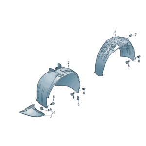 14A809957A, 14A809958A Inner Fender Liner - Suitable for Volkswagen ID7