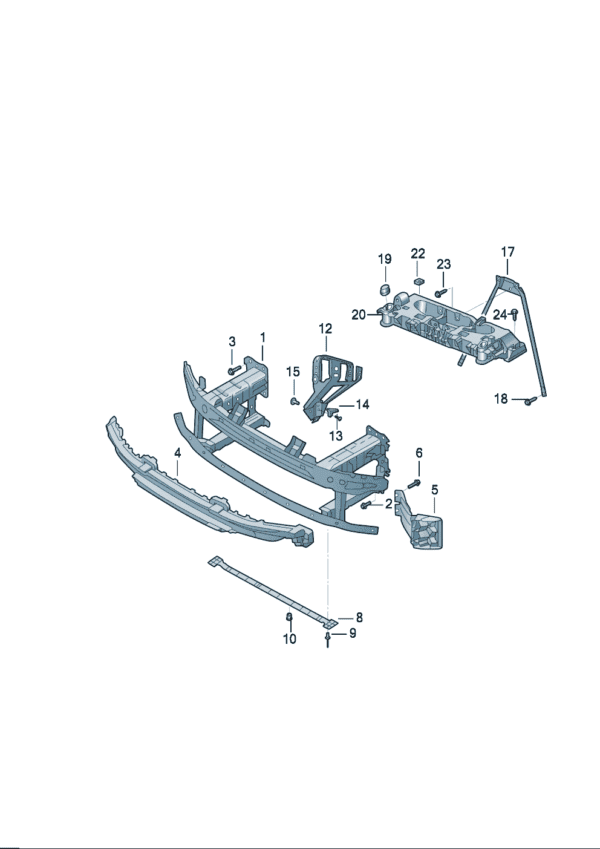 14G807109A Bumper Crash Beam - Suitable for Volkswagen ID7
