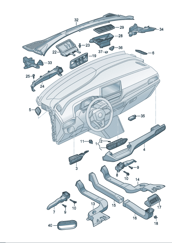 14G819728A Air Vent - Suitable for Volkswagen ID7