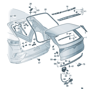 14G827025E Rear Trunk Lid - Suitable for Volkswagen ID7