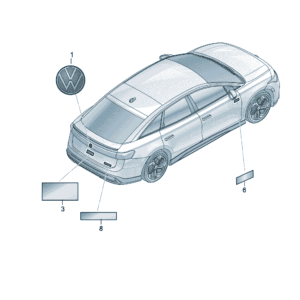 14G853687 Marking Lettering - Suitable for Volkswagen ID7