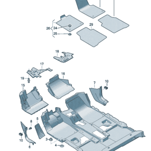 14G863021 Floor Mat - Suitable for Volkswagen ID7