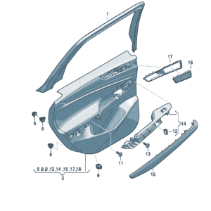 14G867587 Door Trim Window Frame - Suitable for Volkswagen ID7