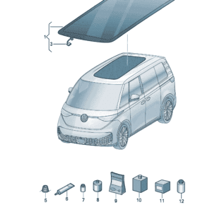 14G877070A Panoramic Sunroof Glass - Suitable for Volkswagen ID7
