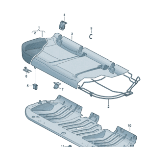 14G885175 Backrest Cushion - Suitable for Volkswagen ID7