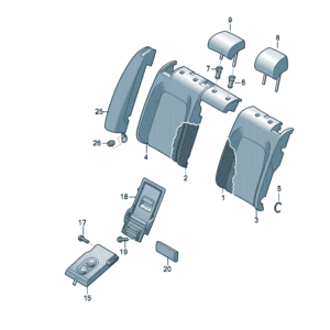 14G885775, 14G885776 Backrest Cushion - Suitable for Volkswagen ID7