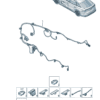 14G971557, 14G971558AC Door Trim Panel Wiring Harness - Suitable for Volkswagen ID7