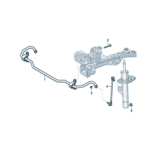 1EA411303P 1EA411303F stabilizer bar assembly suitable for Audi Q5e tron - JLL Auto Parts