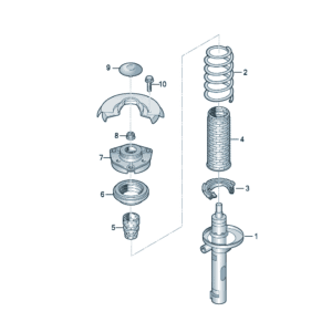 1ED413023D pneumatic shock absorber suitable for Audi Q5e tron - JLL Auto Parts