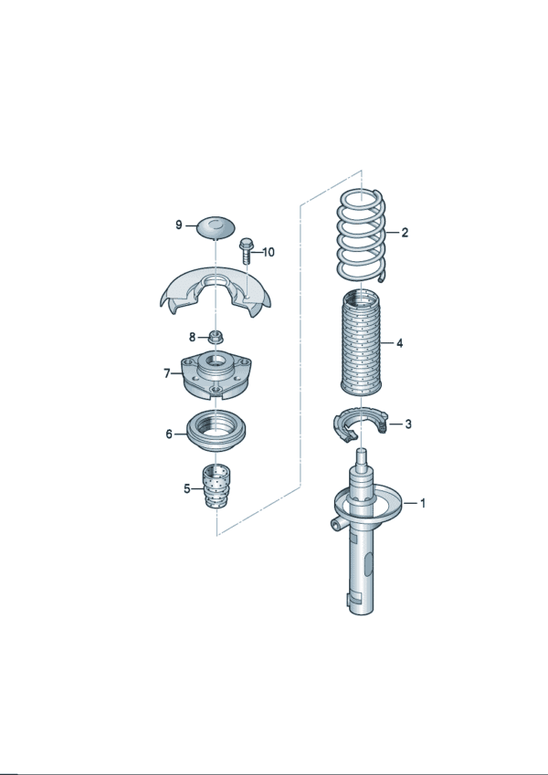 1ED413023D pneumatic shock absorber suitable for Audi Q5e tron