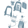 1ED881045B 1ED881046B Backrest base for Audi Q5e tron - JLL Auto Parts