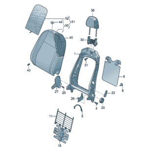 1ED881046G Backrest Base - Suitable for Volkswagen ID7