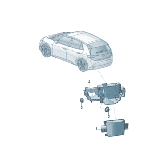 2QD907685E, 2QD907686E Blind Spot Control Unit - Suitable for Volkswagen ID7