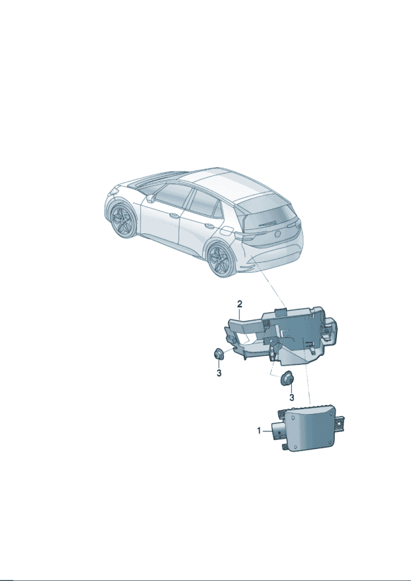 2QD907685E, 2QD907686E Blind Spot Control Unit - Suitable for Volkswagen ID7