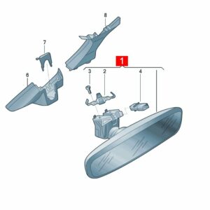 3GD857511 Interior Rearview Mirror - Suitable for SAIC Volkswagen ID.3