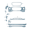 4CG807061AGRU, 4CG807061 Front Spoiler - Suitable for Audi Q6