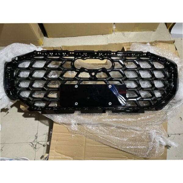 4CG 853 651 B IXG Radiator Grille (Liquid Dark Chrome/High Gloss Black) - Suitable for Audi Q6