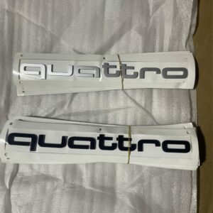 4CG 853 737 B T94 Front Bumper Badge (Black), 4CG 853 737 A 69D Front Bumper Badge (Silver) - Suitable for Audi Q5 e tron