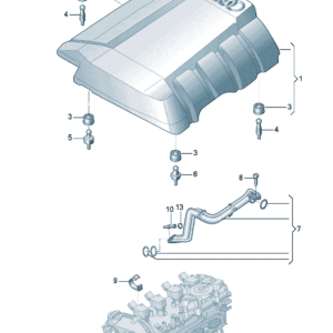 4KG103925A Intake Pipe Cover - Suitable for Audi A7L - JLL Auto Parts