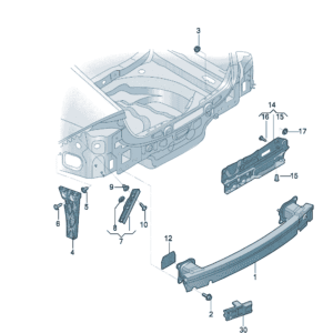 4KG807309 bumper skeleton for Audi A7L - JLL Auto Parts