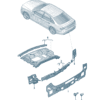 4KG813307 Rear end plate suitable for Audi A7L - JLL Auto Parts
