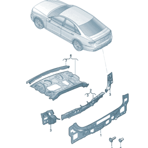 4KG813307 Rear end plate suitable for Audi A7L - JLL Auto Parts
